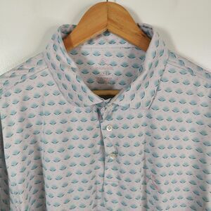 Rhoback Performance Polo Shirt Size 2XL All Over Print Performance Stretch Golf